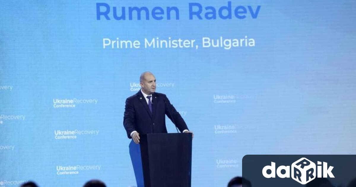 В изказването си на Международната конференция на високо равнище за