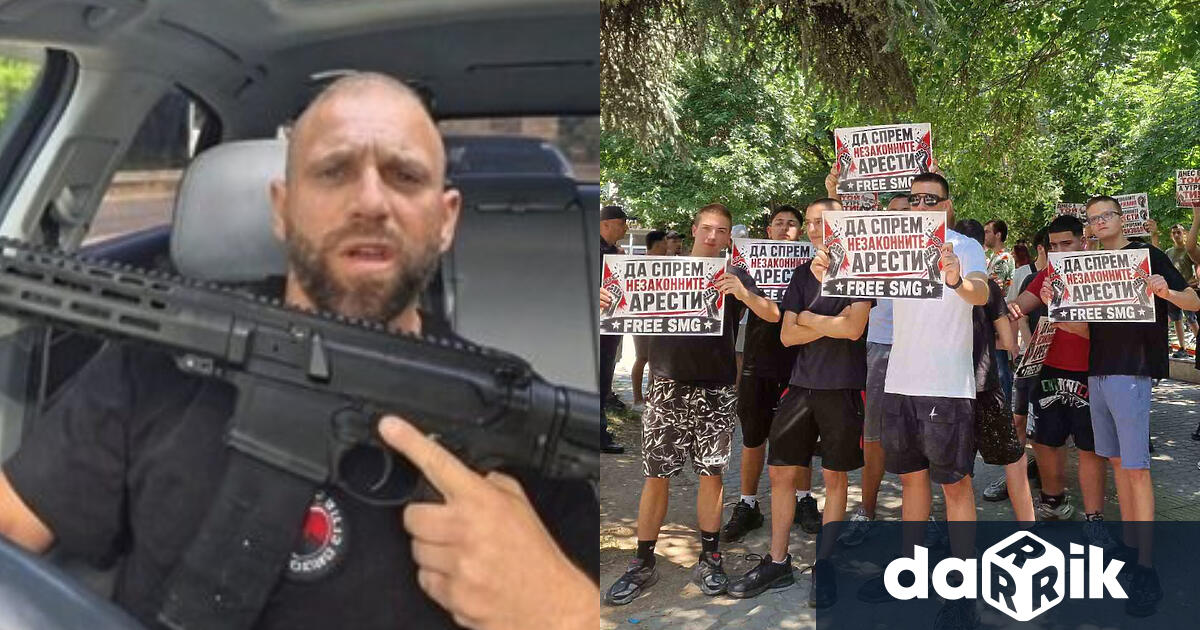 Привърженици на тиктокъра Стоян Колев който бешезадържан на автомагистрала Тракия