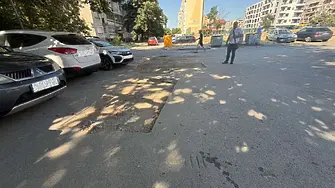 Възстановяват асфалтови настилки в Сливен, компрометирани след аварийни ремонти
