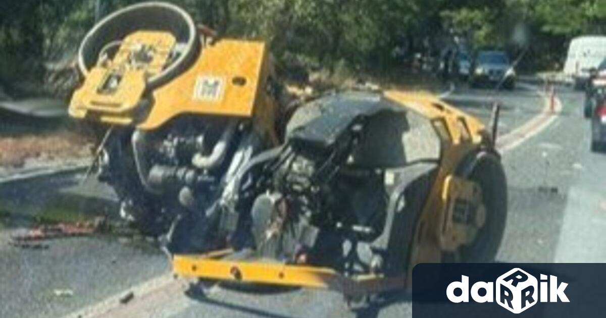 Пътен инцидент затвори главен път Е 79 в Кресненското дефиле