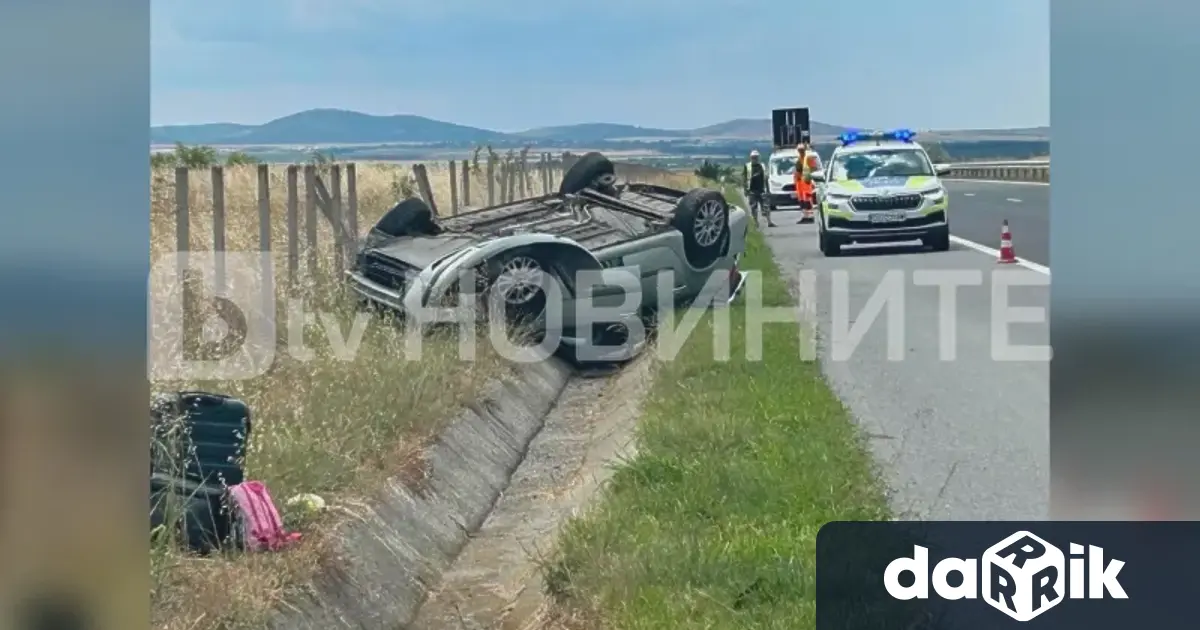 Пореден пътен инцидент е станал на автомагистрала Тракия в района