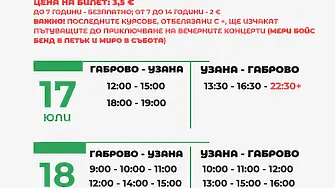 Автобусни линии за фестивала Узана Поляна фест 