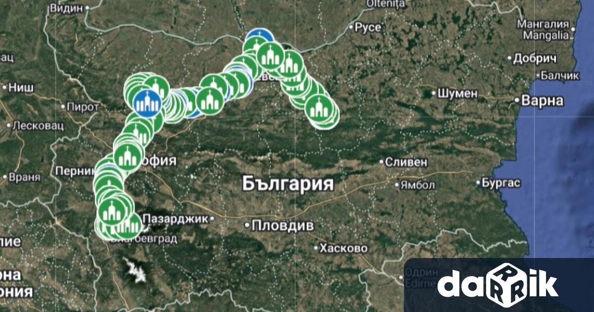 Колоездачната група на поклонническия поход Светият път ще премине тази