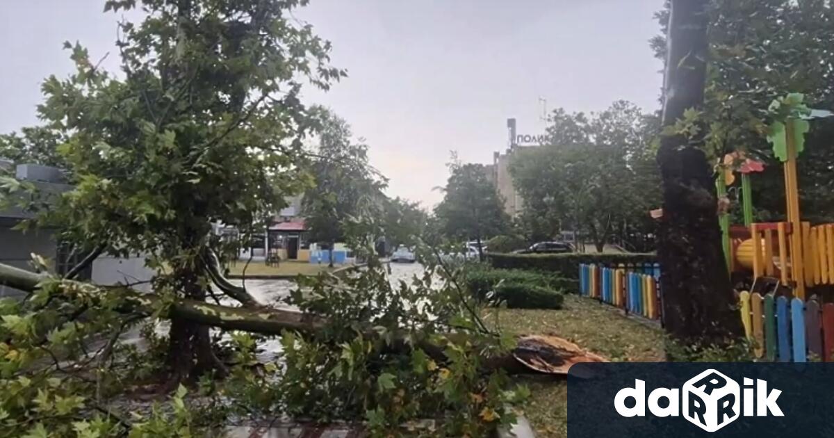 Мощна буря нанесе сериозни щети в Приморско съобщава Нова телевизия