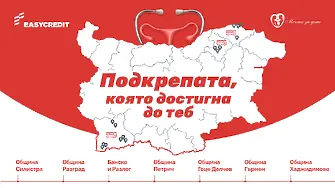 Мобилният кабинет на „Изи Кредит“ и фондация „Мечта за дете“ достигна до 16 населени места в осем общини  