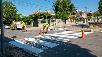 Започва обновяването на хоризонталната маркировка в Нова Загора