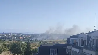 Пожар избухна край Слънчев бряг, огънят е локализиран