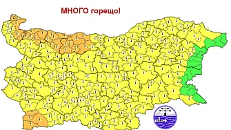 Внимание горещо: Оранжев и жълт код за високи температури