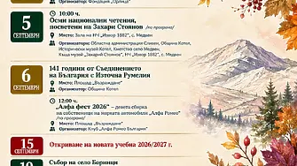 Представят история и традиции в празнични прояви през септември в Котел