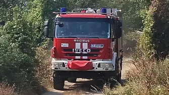 Пожар в нерегламентирано сметище в района на Кърналово