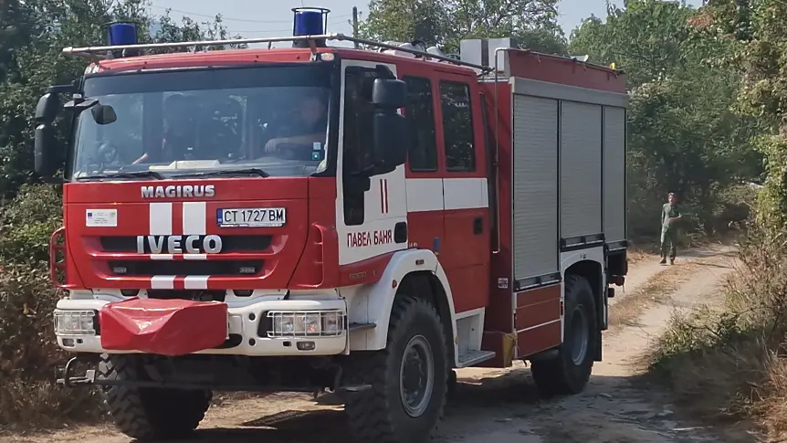 Потушен е активният огън при пожара край село Димовци