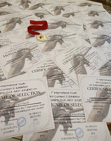 Калоян Кьоргогов от арт школа „Колорит“ спечели Сребърен медал от Международен конкурс в Битоля – Македония