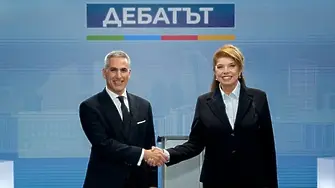 НА ЖИВО С КАРТИНА: Дебатът между Йотова и Гюров