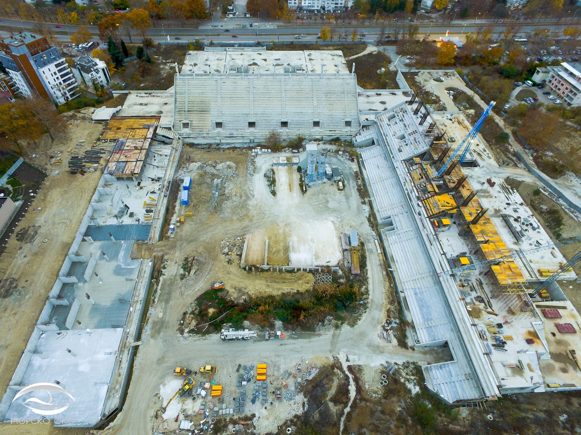 Докъде стигна строежът на стадион „Варна” (СНИМКИ)