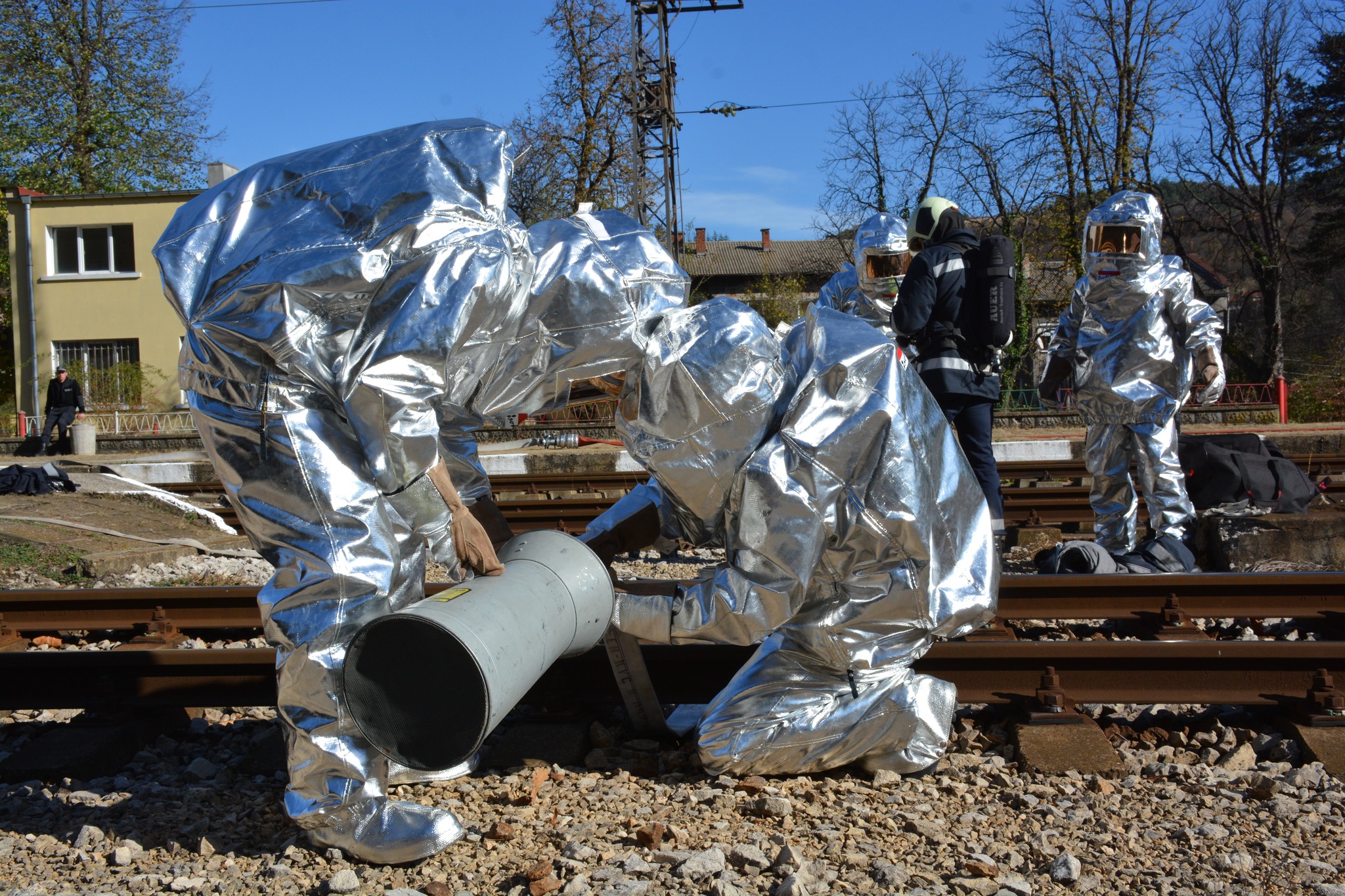 Проведе се областно пожаро-тактическо учение на тема „Пожар в товарна жп композиция"