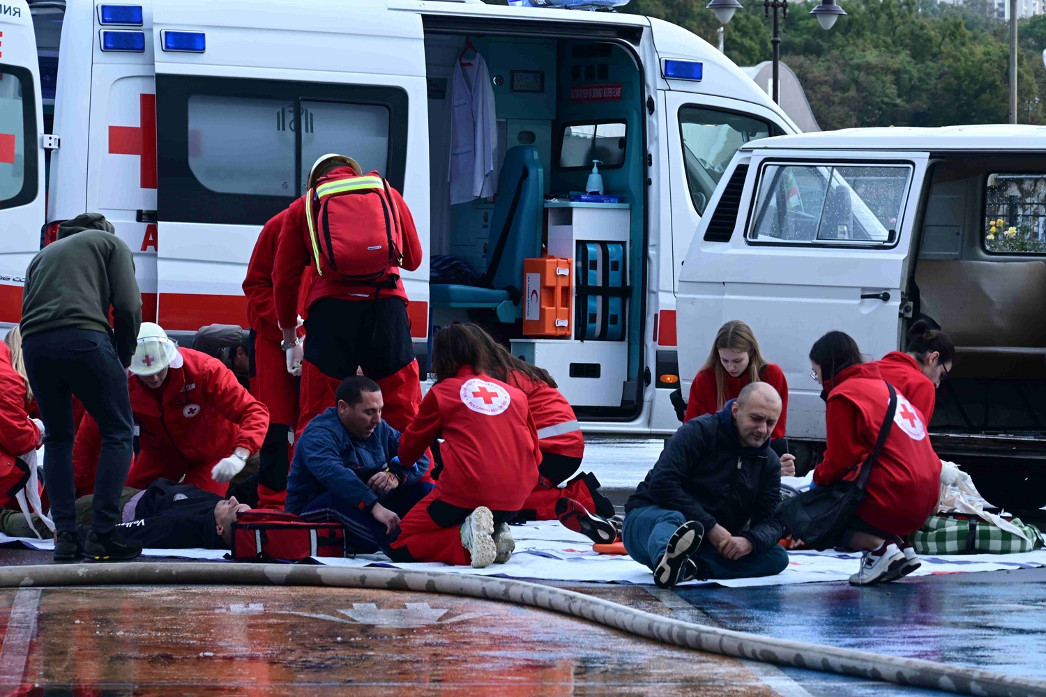 „Пожар” на кораб потушаваха на военното учение „Бриз” (СНИМКИ)