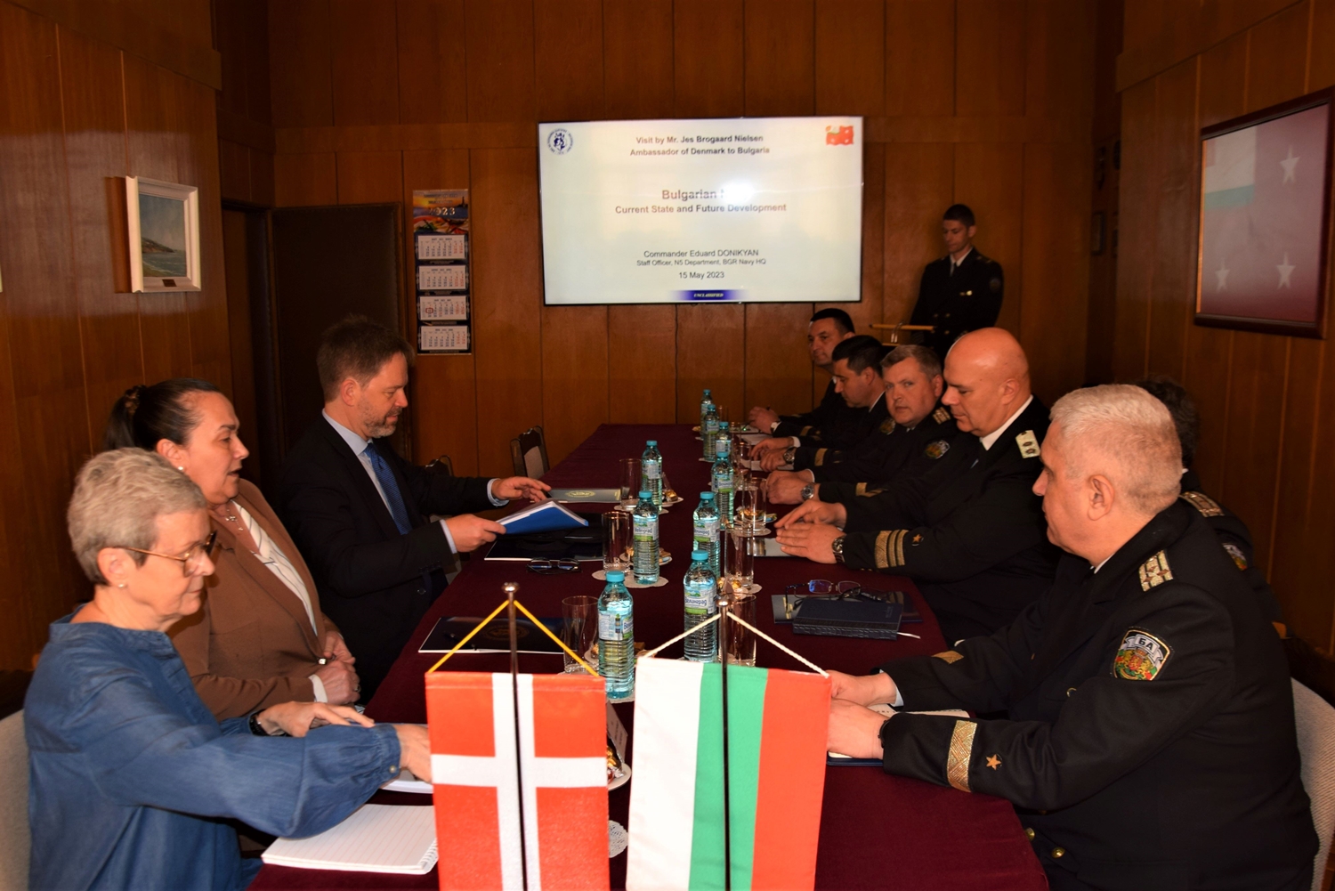 Посланикът на Дания посети Щаба на ВМС във Варна