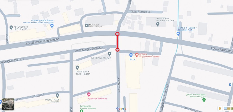 Затварят част от улица „Подвис“ заради ремонт на ВиК