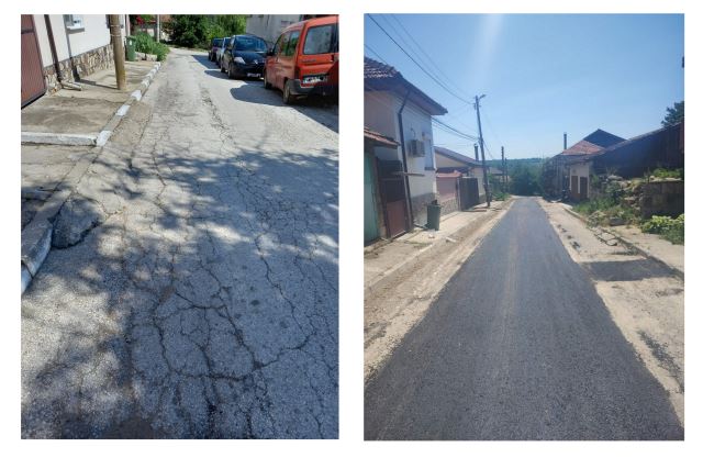 Ускорява се възстановяването на пътни настилки по проект „Изграждане на ВиК инфраструктура на обособената територия, обслужвана от „ВИК“ ООД – РУСЕ“